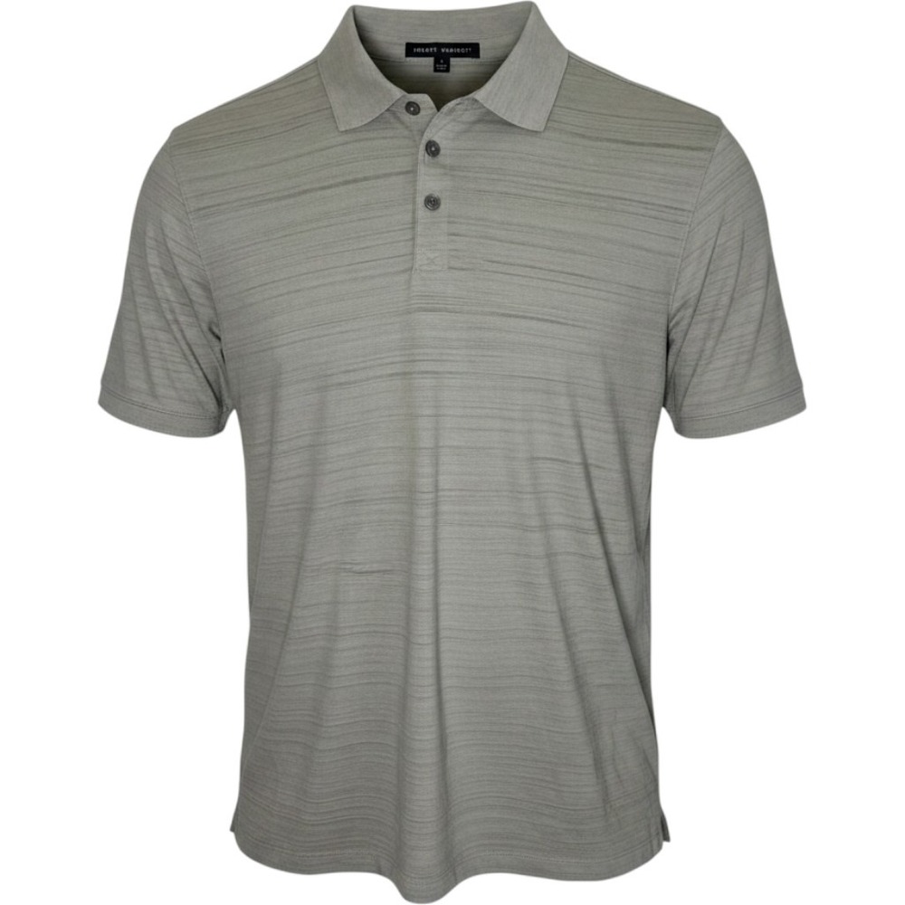Robert Barakett Mens Large Sage Green Slub Textured Cotton Polo Short Sleeve